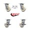 Service Caster 5 Inch Nylon Caster Set with Ball Bearings 2 Swivel Lock 2 Brake SCC-30CS520-NYB-BSL-2-TLB-2 - alternate 5